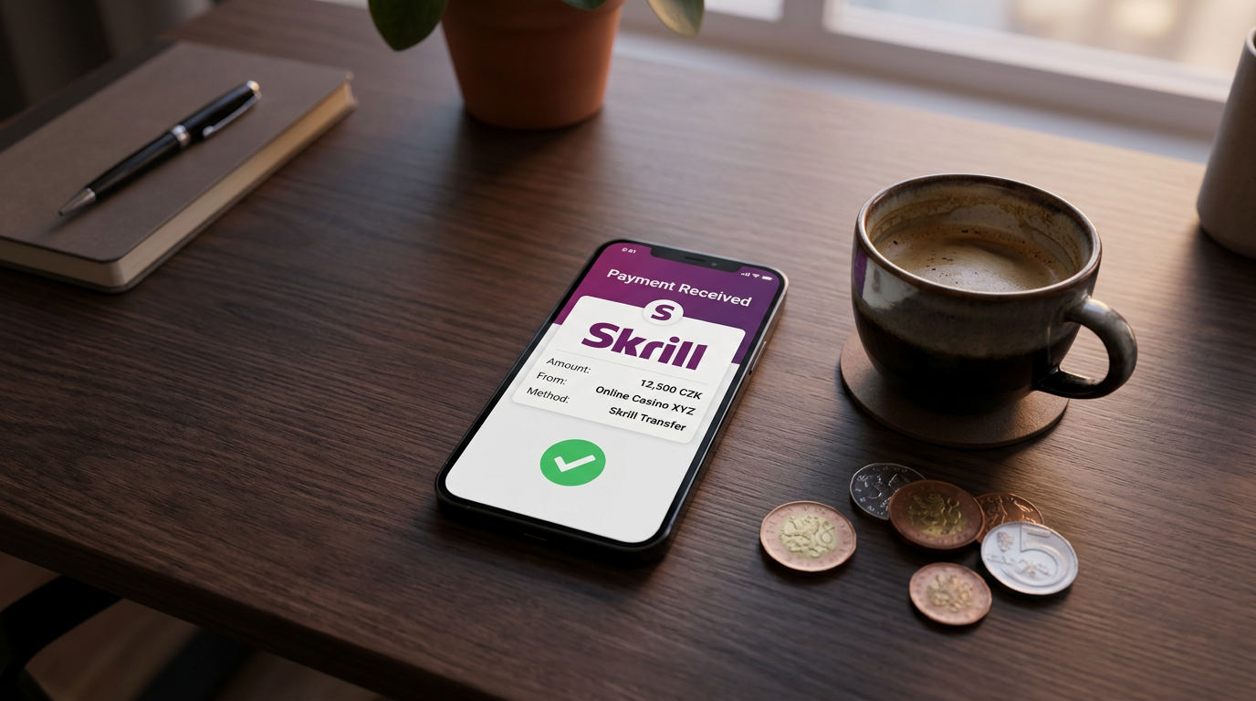 Platba Skrill v online casinu na mobilním telefonu